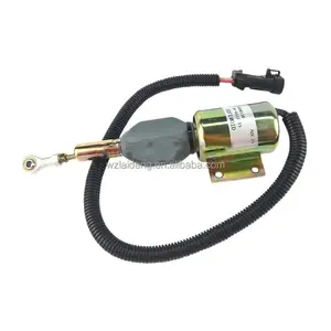 Válvula solenoide de apagado de combustible de 3990770 y 12V para motor Cummins 4BT 6BT QSL K19 K50 NT855, piezas de repuesto para motor diésel