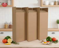 Carton rectangulaire en carton kraft extra-résistant à cinq couches, épaissi, pour l'emballage de grandes plantes vertes, réutilisable, avec bande express