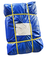 Bâche en plastique bleue imperméable en polyéthylène pour couverture extérieure, vente en gros d'usine à prix abordable