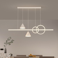 Lustre long de style nordique moderne et minimaliste de luxe pour restaurant Zhongshan, idéal pour la maison, le salon ou le comptoir de bar