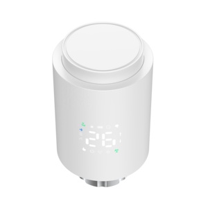 Design moderne Tuya App Bouton TRV à commande vocale Zigbee 3.0 Actionneur <span class=keywords><strong>de</strong></span> radiateur Thermostat compatible Google <span class=keywords><strong>Assistant</strong></span> Usage domestique - Product Image 1