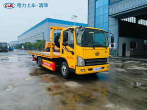 รถยกพ่วง FAW Tiger V 4x2 ดีเซล เกียร์ธรรมดา แบบพื้นเรียบ สำหรับงานหนัก ความยาว 5995 มม. ผลิตในจีน มาตรฐานไอเสีย 6b รถกู้ภัยบนท้องถนน - Product Image 1