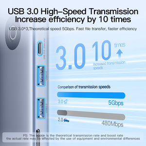 Mindpure - Estación de Conexión USB C 10 en 1 con HDMI, VGA, USB 3.0, Gigabit RJ45 Ethernet, Adaptador Multipuerto PD para Dell <span class=keywords><strong>XPS</strong></span> ThinkPad - Product Image 3