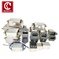 Filtre de ligne électrique monophasé 10A avec réseaux RFI LC et RC