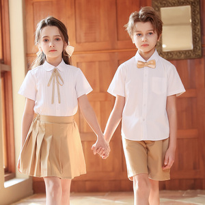 Uniformes scolaires d'été de style britannique pour les élèves de la maternelle pour les photos de fin d'études Chœur Performances Uniformes personnalisés - Product Image 1