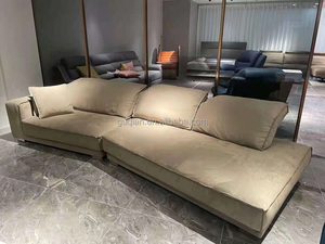 Canapé <span class=keywords><strong>Baxter</strong></span> en tissu de technologie italienne, style nordique, luxe léger, salon complet, canapé d'angle de forme spéciale - Product Image 4