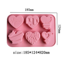 Engel Liebe Herz geformte Silikon Schokoladen form Kuchen Backwerk zeuge Handgemachte Seife Kerzen form Valentinstag dekorative Geschenk
