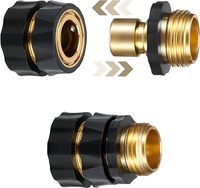 Pas de fuite Durable 6 ensembles mâle femelle connecteur de tuyau à dégagement rapide adaptateur de tuyau d'eau
