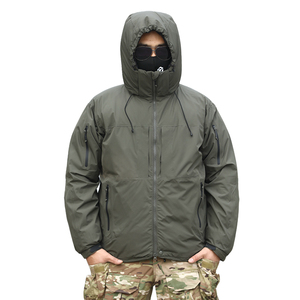 Giacca Tattica Mimetica da Esterno, Giacca Imbottita in Cotone da Uomo per Escursionismo, Spessa, Resistente all'Usura, Antivento e Impermeabile - Product Image 3