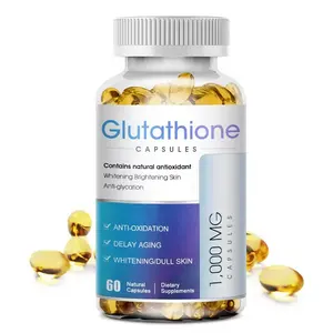 OEM 60pcs super whitening skin capsules glutathione pills with gluta collagen vitamin E for Skin beauty