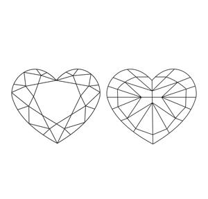 Toptan en kaliteli çeşitli renkler kalp buz kesim gevşek kübik zirkonya CZ taşlar gevşek taş takı için kullanılan kakma - Product Image 4