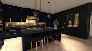 Meubles de cuisine en bois massif modernes et multifonctionnels dans un style léger et luxueux, simple et élégant - Product Image 5