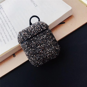 Portátil duradero auricular inalámbrico caja de carga 3D Bling diamantes caso duro para los <span class=keywords><strong>AirPods</strong></span> 1 2 - Product Image 5