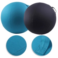 Ballon de yoga de bureau stabilisé avec poignée, housse de ballon de fitness en PVC de 65 cm