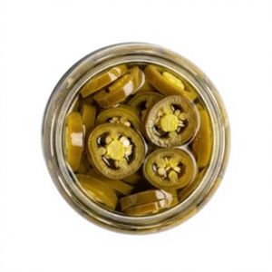 Pimientos Verdes en Conserva Premium, Cortados en Rodajas, en Tarro de Vidrio, Picantes, Vegetales en Vinagre, Conservados a Temperatura Ambiente, 12 Meses de Duración - Product Image 1