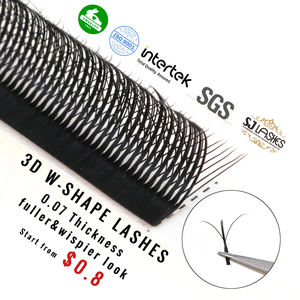 Cils 3D W faits à la main en fibre PBT extensions de cils méga volume prêt à expédier - Product Image 2