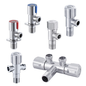 Robinet d'arrêt universel en acier inoxydable 304 Saint Ruijia à 4 points pour eau chaude et froide, pour chauffe-eau et toilettes - Product Image 3