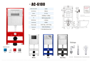 Nhà Máy bán hàng trực tiếp lớn khả năng chịu tải giấu bể chứa nước của tường-Treo nhà vệ sinh ẩn bể nước - Product Image 5