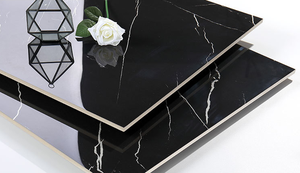 Gạch Lát Tráng Men Đánh Bóng Bằng Sứ Màu Đen Giá Rẻ 600*1200Mm Gạch Lát Sàn Có Độ Bóng Trưng Bày Đá Cho Phòng Tắm - Product Image 4