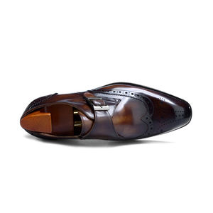F64-KH6 2022 nuove <span class=keywords><strong>eleganti</strong></span> <span class=keywords><strong>scarpe</strong></span> da <span class=keywords><strong>uomo</strong></span> in pelle con cinturino da monaco fatto a mano classico - Product Image 4
