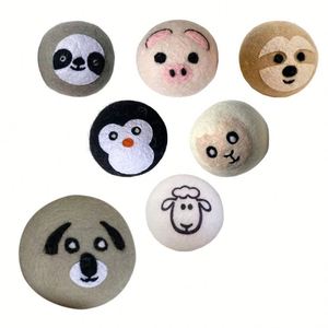 Nouvelles boules de séchage en laine de panda, boules de lavage en tissu naturel pour sécher les vêtements plus rapidement - Product Image 4