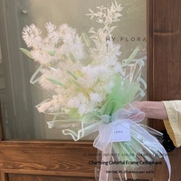 Papier d'emballage transparent en OPP pour fleurs, avec bordure fine colorée, imperméable, pour bouquets, matériel d'emballage pour fleuristes, emballage cadeau