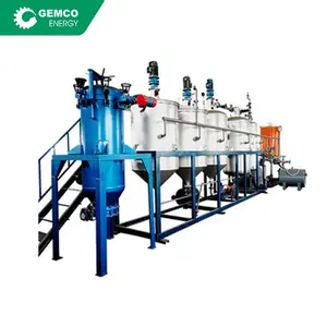 1~10 tpd small batch type animal fat oil refining machine for edible oil processing