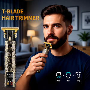 Tondeuse à barbe électrique pour homme, sans fil, rechargeable par USB, avec lame en acier inoxydable, pour usage domestique - Product Image 6