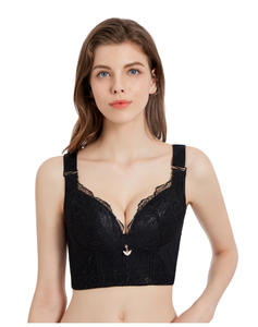 Soutien-gorge long en dentelle pour femmes, sans armatures, rembourré, <span class=keywords><strong>lingerie</strong></span> sexy, sous-vêtements grande taille, corset - Product Image 4