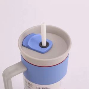 Vaso Térmico de Acero Inoxidable de Doble Pared con Aislamiento al Vacío de Gran Capacidad de 40oz, con Asa y Popote, Aislamiento Térmico de 6-12 Horas, LOGO Personalizado 2026 - Product Image 2