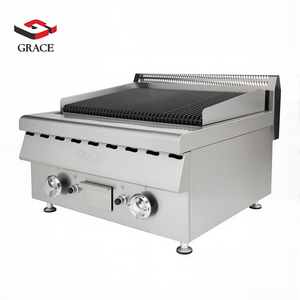 Grill multifonction KitchenMax pour yakitori japonais et barbecue coréen, grill à gaz de table commercial avec pierres de lave et chaleur réglable - Product Image 3
