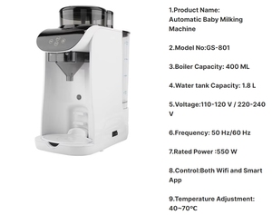 Procesador de Alimentos Eléctrico Inteligente para Bebés, Preparador de Leche Eléctrico, Dispensador de Fórmula, Máquina Mezcladora de Plástico para el Hogar - Product Image 6