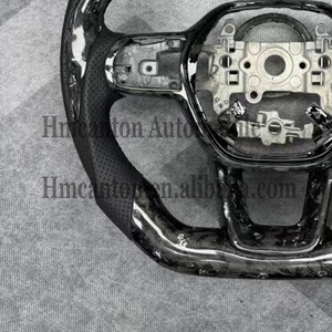 Volant de voiture en cuir perforé personnalisé, en fibre de carbone forgée, best-seller, pour Honda Civic 11e génération - Product Image 2