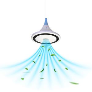 Innovative <b>ceiling</b> mounted bladeless <b>fan</b> <b>with</b> smooth air flow LED <b>light</b> <b>modern</b> cooling system for indoor comfort and fresh air - Product Image 3