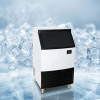 Nouvelle machine à glaçons commerciale monobloc avec compresseur SECOP, contrôle PLC, stockage 65 kg, fonctionnement automatique, pompe à eau 750W, pour le thé