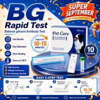Test de diagnostic vétérinaire en cassette pour chiens : Détection des anticorps Babesia Gibsoni pour les soins des animaux de compagnie