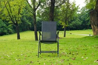Hitree – chaise de plage à dos haut pliable et Portable pour table de jardin