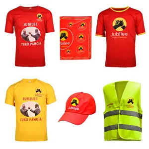 Africa campaign tshirt fabric cheap price kangas many color real wax material Election Voting Political Merchandise