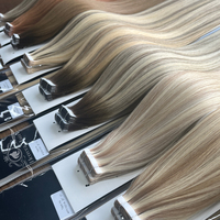 Extensiones De Cabello De doble cinta De alta calidad Virgin Remi Raw Real Extensiones De Cabello 100% Natural cinta De Cabello humano en extensiones