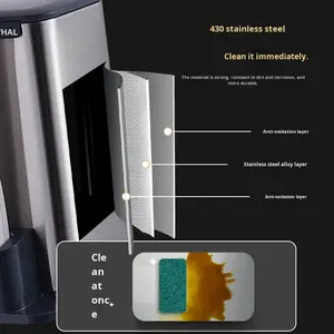 <span class=keywords><strong>Cubo</strong></span> de <span class=keywords><strong>Basura</strong></span> Jiean Hui para Baño, Inodoro/Sala de Estar, Tipo Presión, Contenedor de Papel, Diseño Cilíndrico para Espacios Reducidos, Tapa Extraíble - Product Image 5