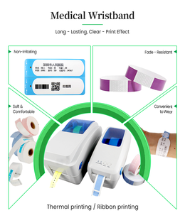 สายรัดข้อมือแบบใช้แล้วทิ้งทางการแพทย์กันน้ำได้แถบกระดาษสำหรับติดตามผู้ป่วยในโรงพยาบาล - Product Image 4