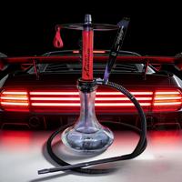 Ensemble complet de chicha arabe en acier inoxydable, design populaire, vente chaude, en stock, pour bar et maison, vente en gros
