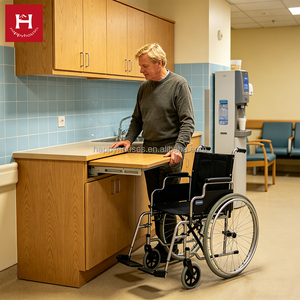 HAPPY HOUSES Armoires <span class=keywords><strong>de</strong></span> cuisine et <span class=keywords><strong>de</strong></span> garde-manger personnalisées pour établissements médicaux sans obstacle, station <span class=keywords><strong>de</strong></span> thé pour couloirs d'hôpitaux, centres <span class=keywords><strong>de</strong></span> réadaptation et maisons - Product Image 1