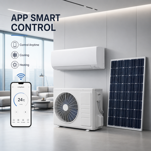 Aire Acondicionado Solar Inteligente WIFI de 12000 BTU, Híbrido AC/DC, Entrada de Energía Dual, Refrigeración y Calefacción - Product Image 3