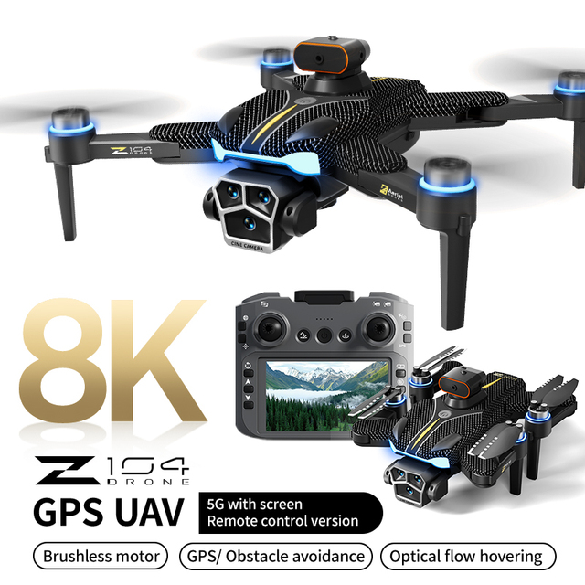 GPS Return HD Aerial Photography Drone with Screen Remote Control Obstacle Avoidance RC Aircraft