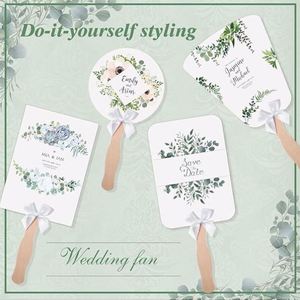 Abanicos Personalizados, Ideales para Fiestas y Bodas, Abanicos Promocionales con Logotipo Personalizado al por Mayor, Abanicos de Doble Cara para Eventos Empresariales - Product Image 1