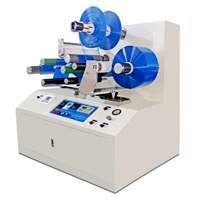 Machine de découpe et de rembobinage pneumatique compacte JCD 400 mm à tension automatique pour ruban adhésif BOPP, étiquettes autocollantes, modèle de table