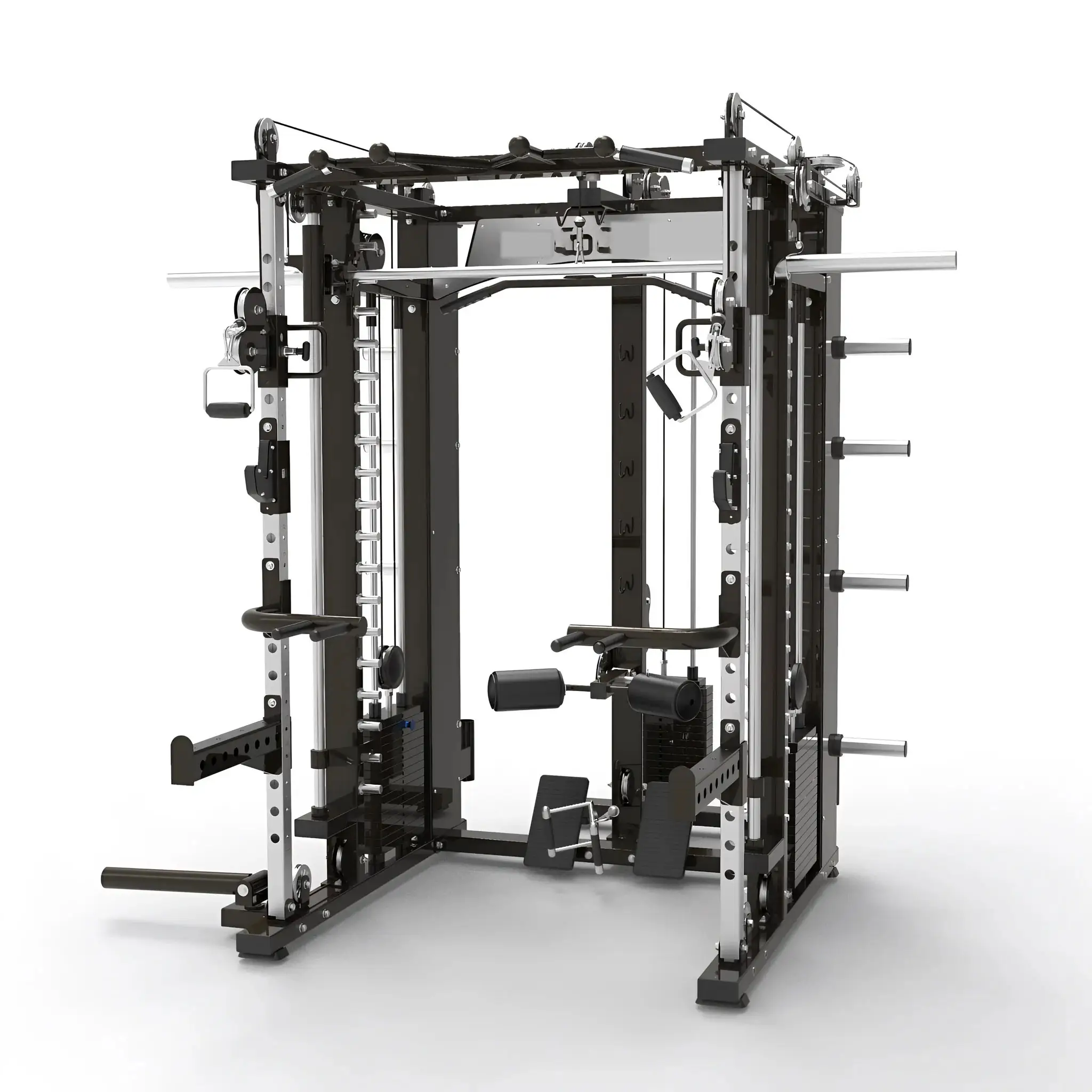 Multifunction Strength Training The one-piece Smith Machine Multi gym lat Pull down Low Row Power And Squat Rack