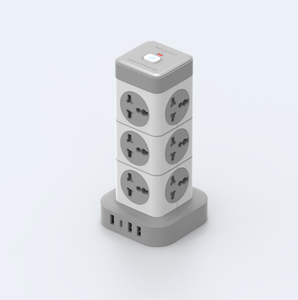 Phổ tiêu chuẩn 12 Cửa hàng với 4 USB sạc cổng đa chức năng Type-C sạc cổng tháp dải - Product Image 2