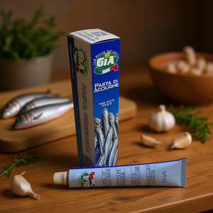 GIA S.R.L. Pasta de Anchoas en Tubo de 60g, Set de 12 Condimentos de Mariscos con Almacenamiento Refrigerado - Product Image 3